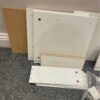 Habitat Melby 2 Drawer Bedside Table - White and Acacia - Image 3